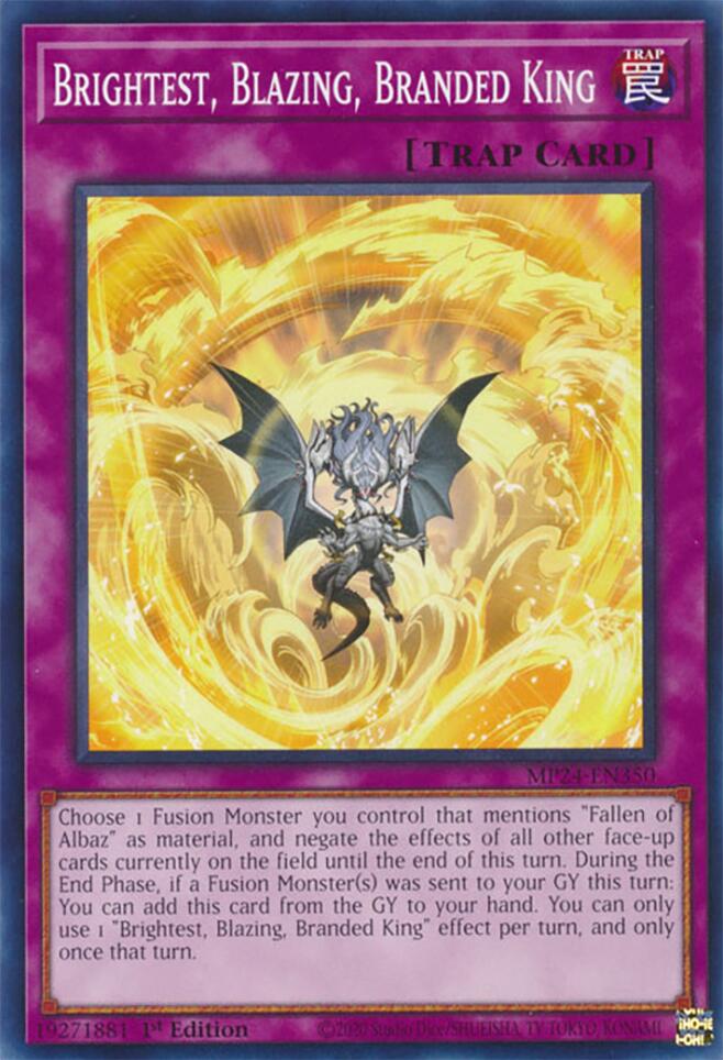 Brightest, Blazing, Branded King — 25th Anniversary Tin: Dueling Mirrors (MP24-350) Yu-Gi-Oh! card
