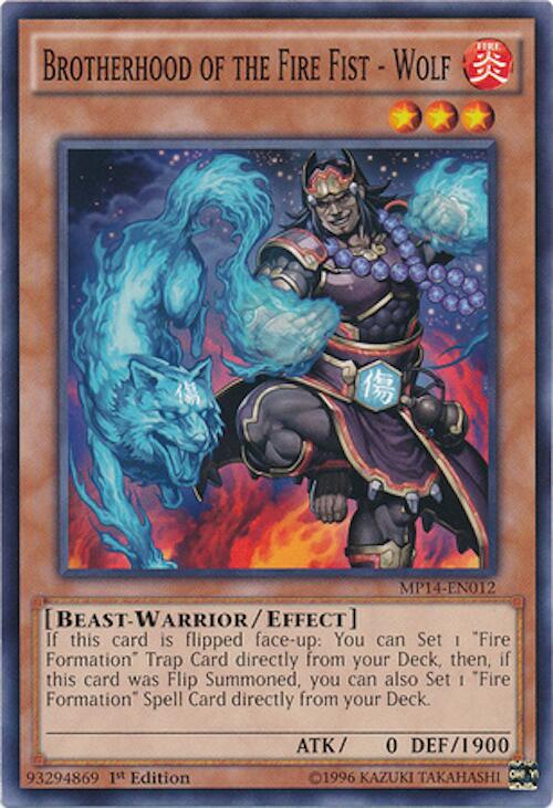 Brotherhood of the Fire Fist - Wolf — 2014 Mega-Tins Mega-Pack (MP14-012) Yu-Gi-Oh! card Image principale du produit