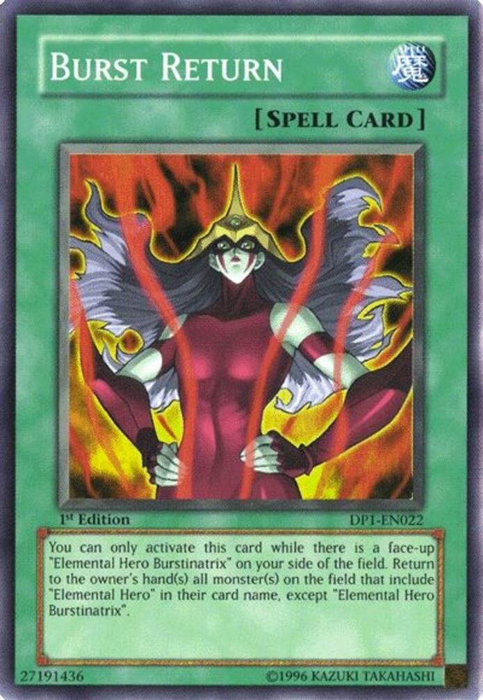 Burst Return — Duelist Pack: Jaden Yuki (DP1-022) Yu-Gi-Oh! card