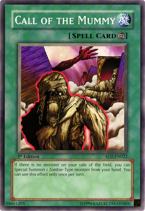 Call of the Mummy — Structure Deck: Zombie Madness (SD2-022) Yu-Gi-Oh! card Image principale du produit