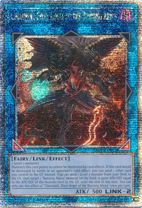 Cherubini, Ebon Angel of the Burning Abyss — 25th Anniversary Rarity Collection (RA01-042) Yu-Gi-Oh! card