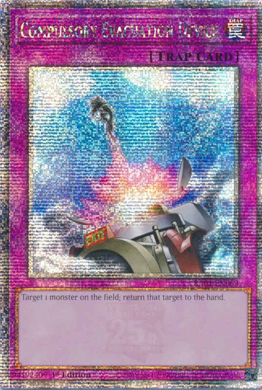 Compulsory Evacuation Device — 25th Anniversary Rarity Collection (RA01-069) Yu-Gi-Oh! card