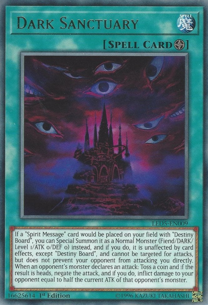 Dark Sanctuary — Legendary Duelists: Immortal Destiny (LED5-009) Yu-Gi-Oh! card Hoofdafbeelding