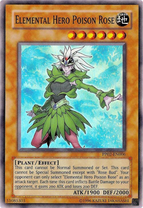 Elemental HERO Poison Rose — Premium Pack 2 (PP02-006) Yu-Gi-Oh! card Image principale du produit
