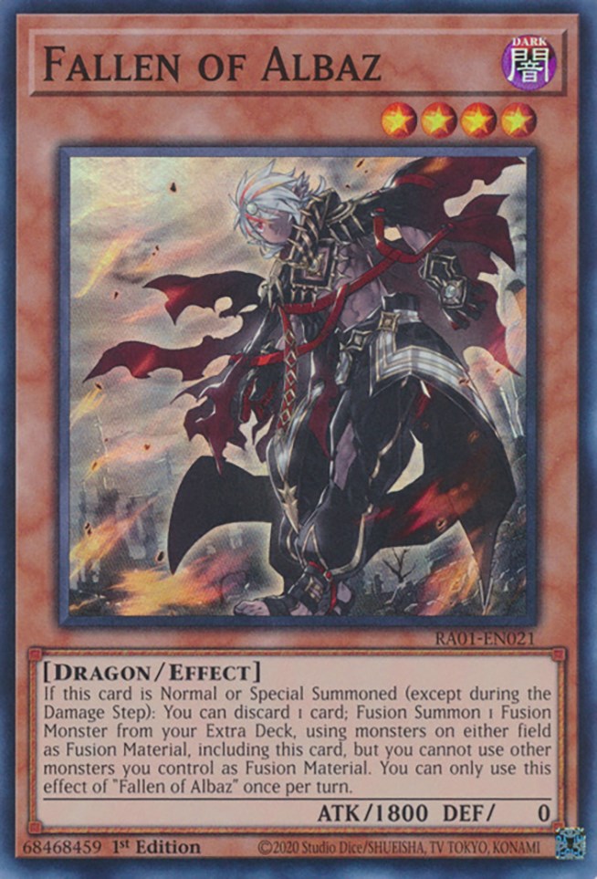 Fallen of Albaz — 25th Anniversary Rarity Collection (RA01-021) Yu-Gi-Oh! card