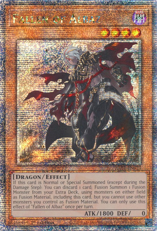 Fallen of Albaz — 25th Anniversary Rarity Collection (RA01-021) Yu-Gi-Oh! card