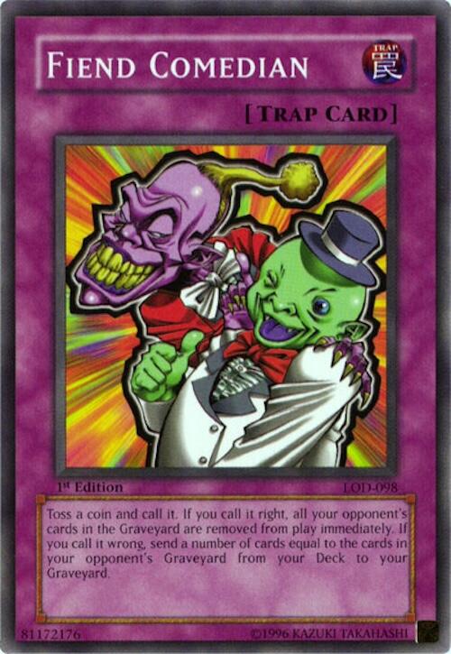 Fiend Comedian — Legacy of Darkness (LOD-098) Yu-Gi-Oh! card Main image