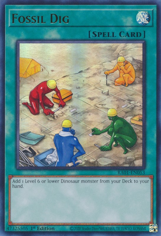 Fossil Dig — 25th Anniversary Rarity Collection (RA01-053) Yu-Gi-Oh! card Hauptbild