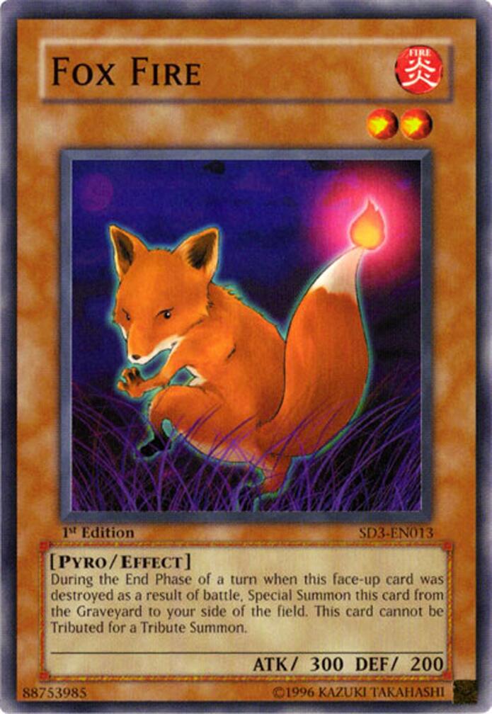 Fox Fire — Structure Deck: Blaze of Destruction (SD3-013) Yu-Gi-Oh! card Image principale du produit