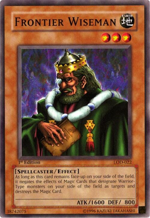 Frontier Wiseman — Legacy of Darkness (LOD-022) Yu-Gi-Oh! card Main image