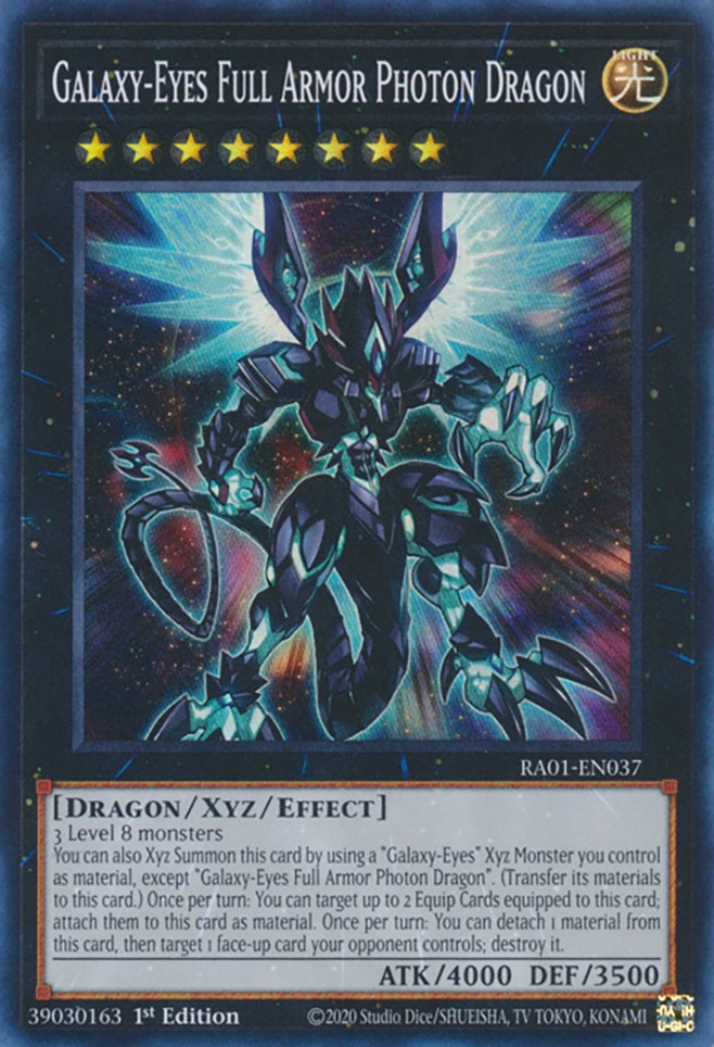 Galaxy-Eyes Full Armor Photon Dragon — 25th Anniversary Rarity Collection (RA01-037) Yu-Gi-Oh! card