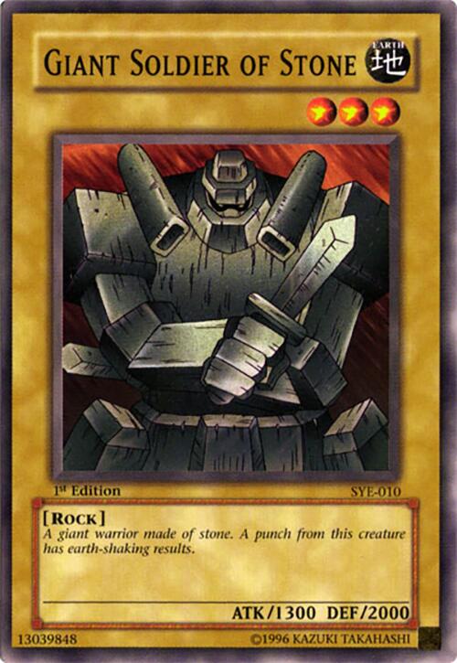 Giant Soldier of Stone — Starter Deck: Yugi Evolution (SYE-010) Yu-Gi-Oh! card
