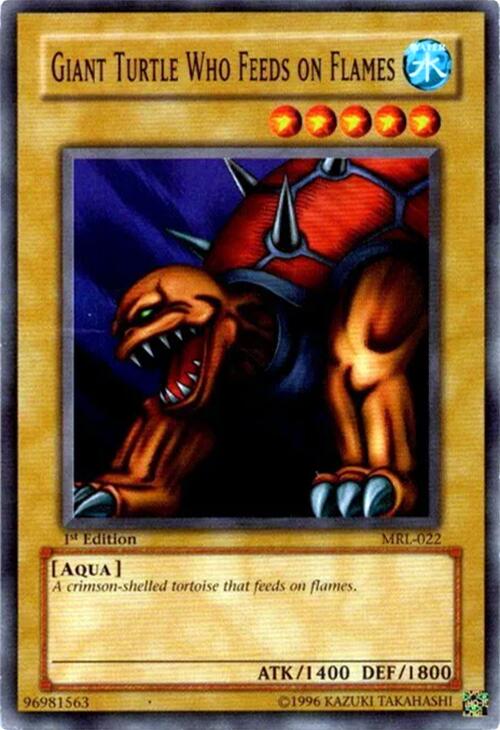 Giant Turtle Who Feeds on Flames — Magic Ruler (MRL-022) Yu-Gi-Oh! card