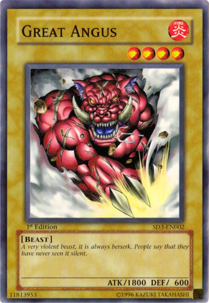 Great Angus — Structure Deck: Blaze of Destruction (SD3-002) Yu-Gi-Oh! card Image principale du produit