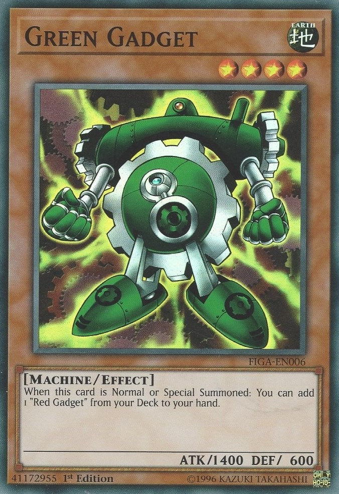 Green Gadget — Fists of the Gadgets (FIGA-006) Yu-Gi-Oh! card Immagine principale del prodotto