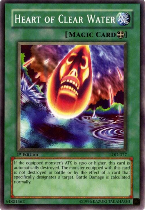 Heart of Clear Water — Legacy of Darkness (LOD-077) Yu-Gi-Oh! card Main image
