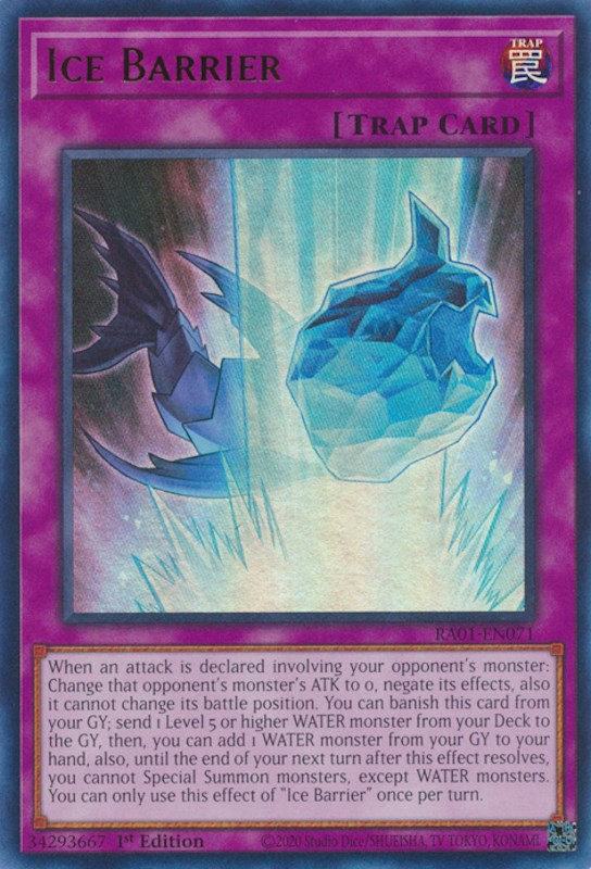 Ice Barrier — 25th Anniversary Rarity Collection (RA01-071) Yu-Gi-Oh! card