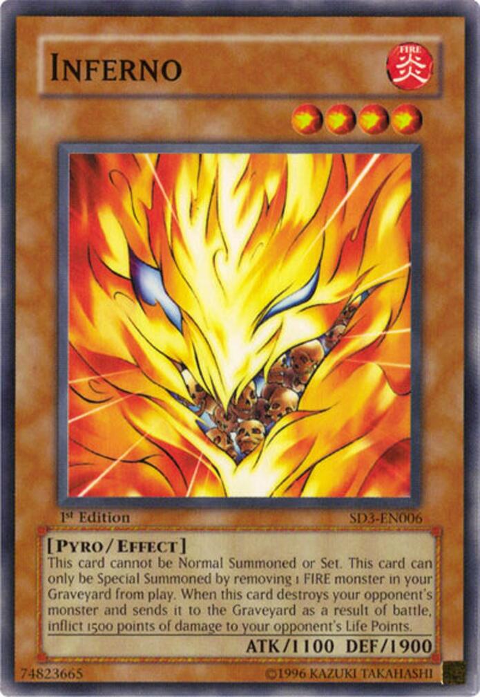 Inferno — Structure Deck: Blaze of Destruction (SD3-006) Yu-Gi-Oh! card Image principale du produit