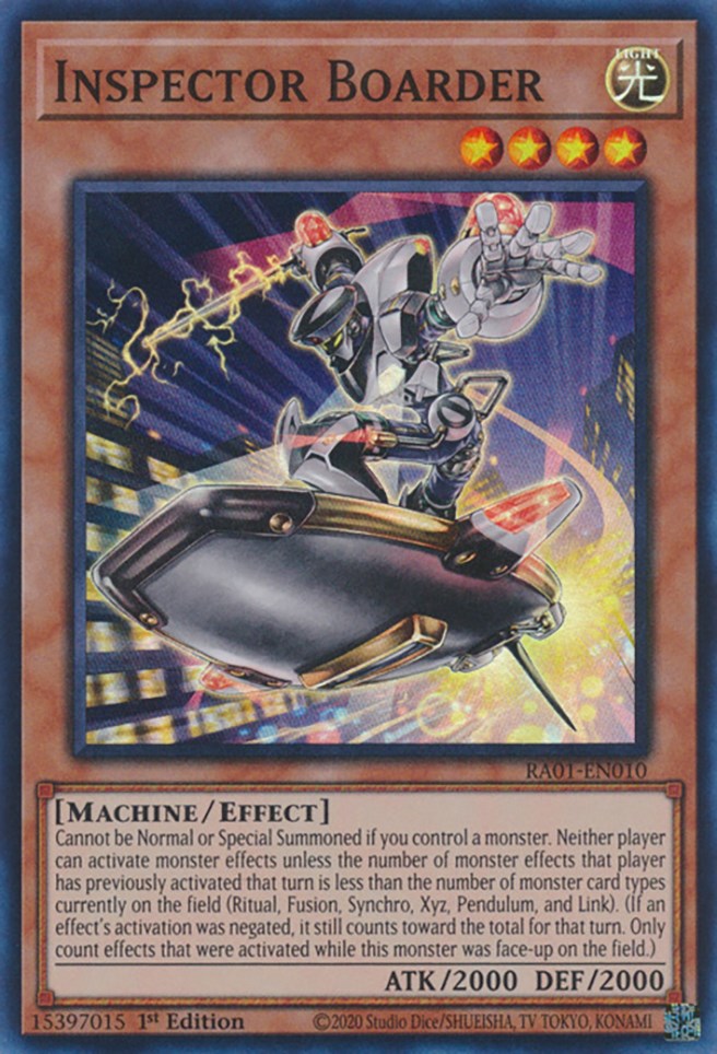 Inspector Boarder — 25th Anniversary Rarity Collection (RA01-010) Yu-Gi-Oh! card