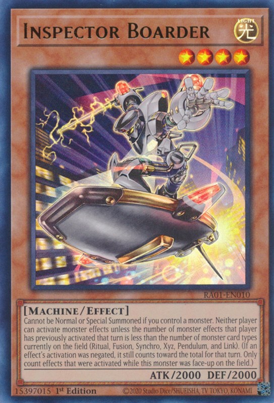 Inspector Boarder — 25th Anniversary Rarity Collection (RA01-010) Yu-Gi-Oh! card