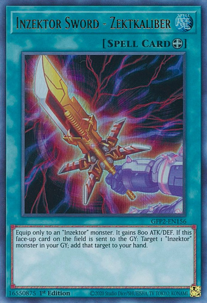 Inzektor Sword - Zektkaliber — Ghosts From the Past: The 2nd Haunting (GFP2-156) Yu-Gi-Oh! card