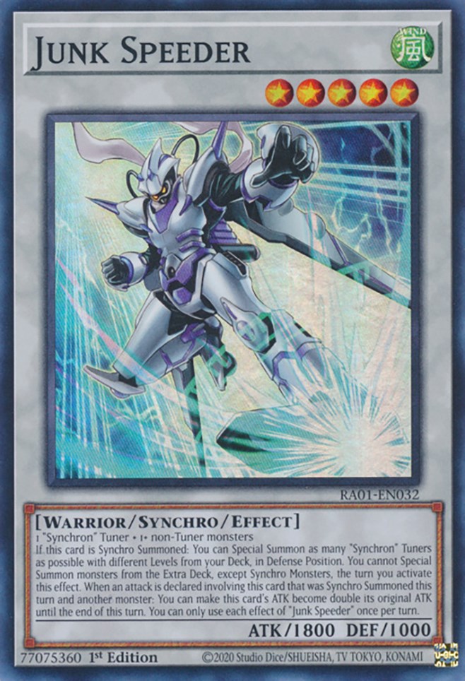 Junk Speeder — 25th Anniversary Rarity Collection (RA01-032) Yu-Gi-Oh! card Main image