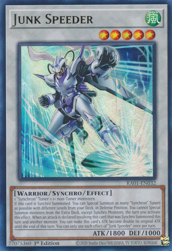 Junk Speeder — 25th Anniversary Rarity Collection (RA01-032) Yu-Gi-Oh! card