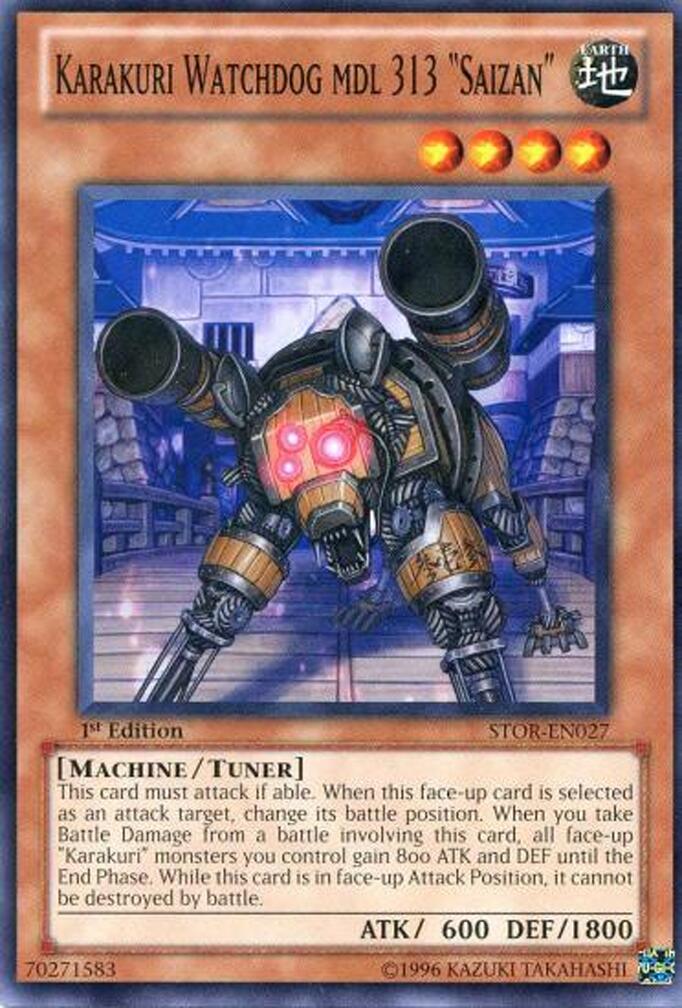 Karakuri Watchdog mdl 313 "Saizan" — Storm of Ragnarok (STOR-027) Yu-Gi-Oh! card