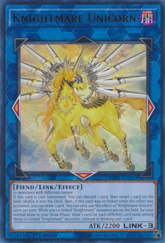 Knightmare Unicorn — 25th Anniversary Rarity Collection (RA01-043) Yu-Gi-Oh! card