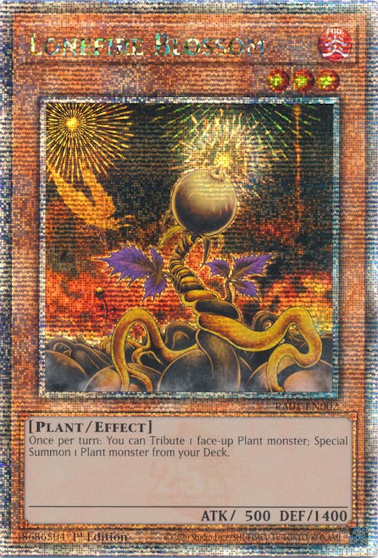 Lonefire Blossom — 25th Anniversary Rarity Collection (RA01-002) Yu-Gi-Oh! card