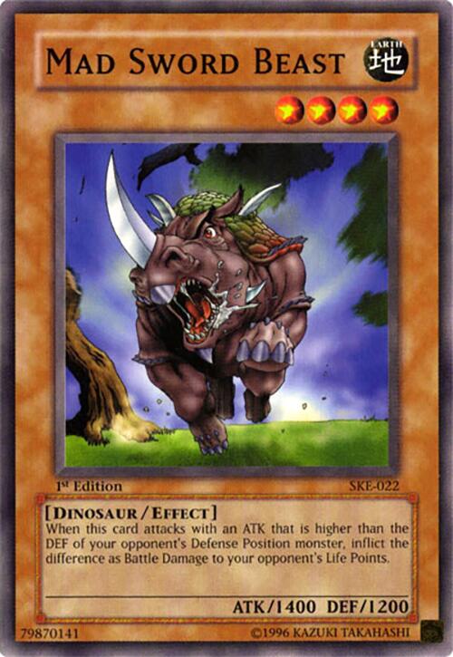 Mad Sword Beast — Starter Deck: Kaiba Evolution (SKE-022) Yu-Gi-Oh! card