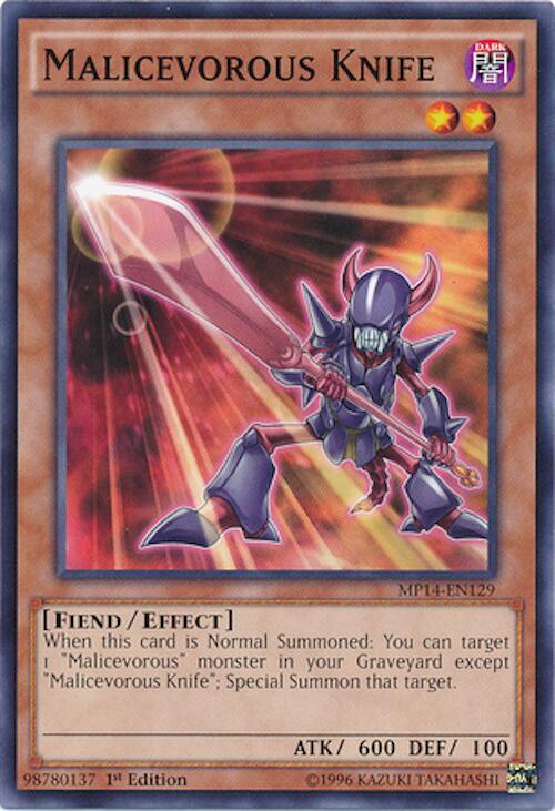 Malicevorous Knife — 2014 Mega-Tins Mega-Pack (MP14-129) Yu-Gi-Oh! card Image principale du produit