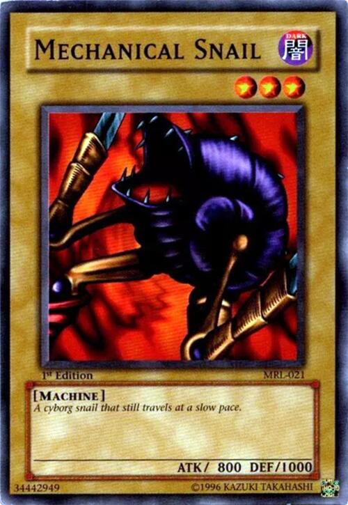 Mechanical Snail — Magic Ruler (MRL-021) Yu-Gi-Oh! card