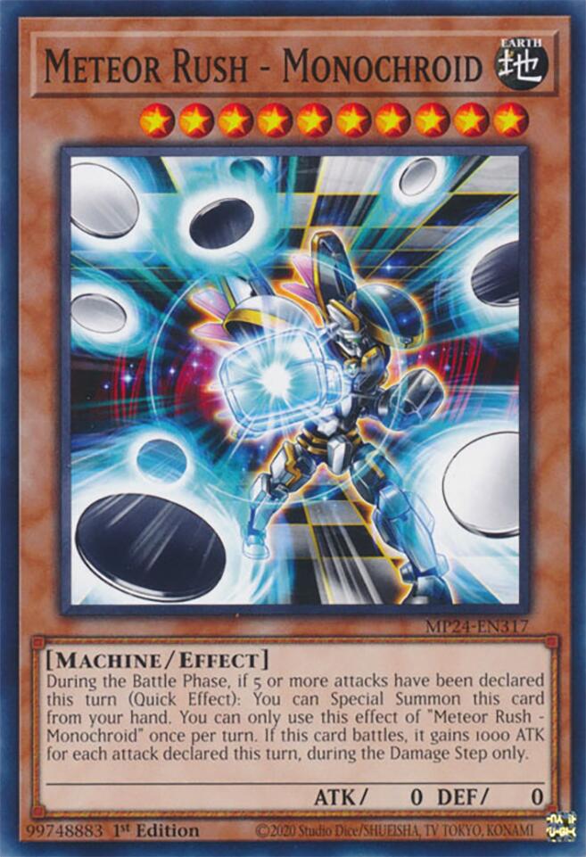 Meteor Rush - Monochroid — 25th Anniversary Tin: Dueling Mirrors (MP24-317) Yu-Gi-Oh! card Imagen principal del producto