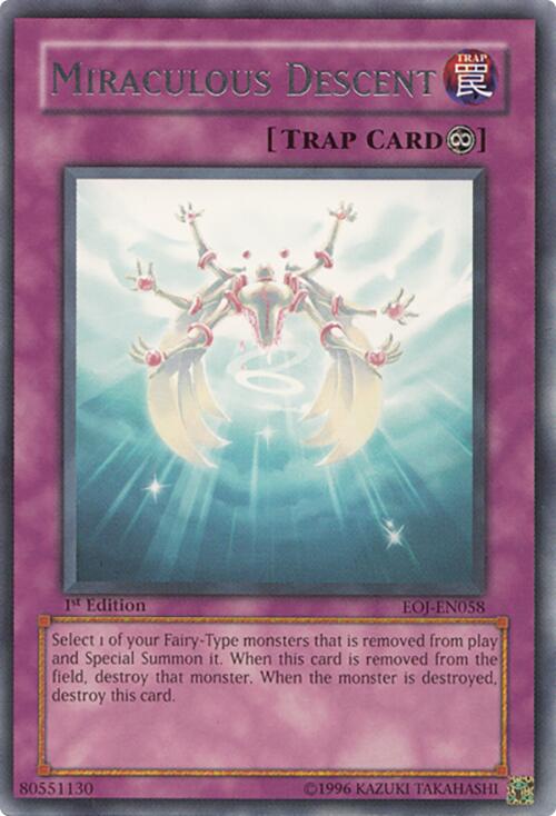Miraculous Descent — Enemy of Justice (EOJ-058) Yu-Gi-Oh! card