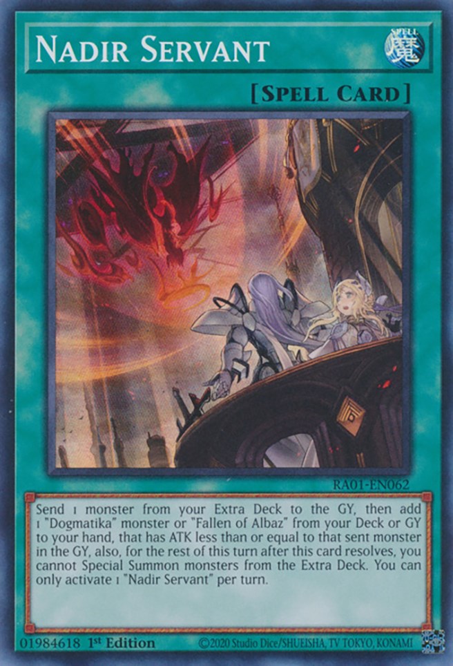 Nadir Servant — 25th Anniversary Rarity Collection (RA01-062) Yu-Gi-Oh! card