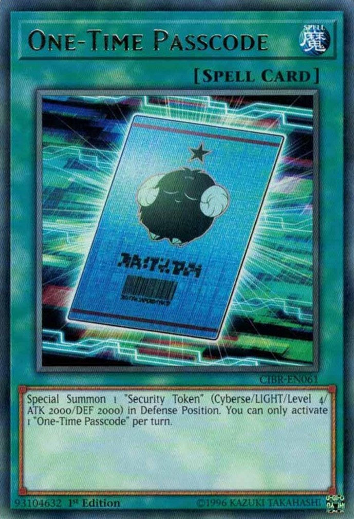 One-Time Passcode — Circuit Break (CIBR-061) Yu-Gi-Oh! card Image principale du produit