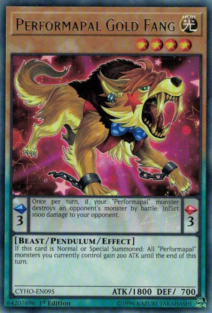 Performapal Gold Fang — Cybernetic Horizon (CYHO-095) Yu-Gi-Oh! card Image principale du produit
