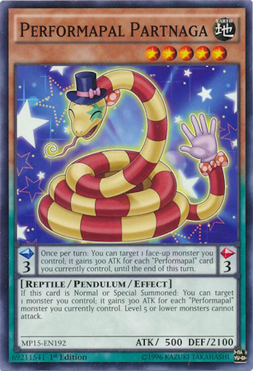 Performapal Partnaga — 2015 Mega-Tin Mega Pack (MP15-192) Yu-Gi-Oh! card Image principale du produit