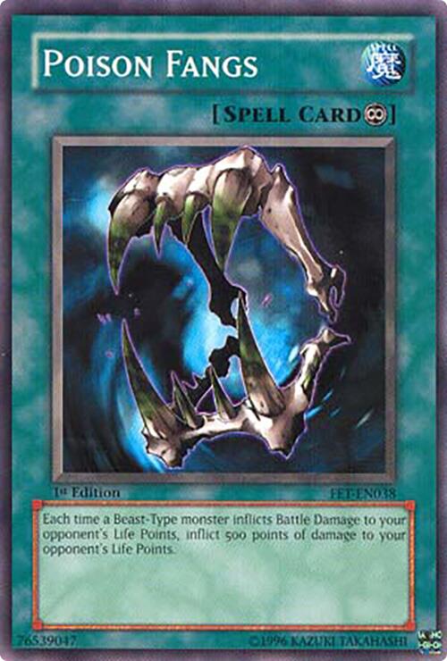 Poison Fangs — Flaming Eternity (FET-038) Yu-Gi-Oh! card