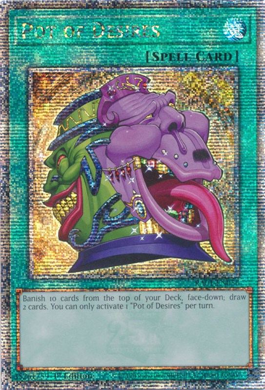 Pot of Desires — 25th Anniversary Rarity Collection (RA01-056) Yu-Gi-Oh! card Main image