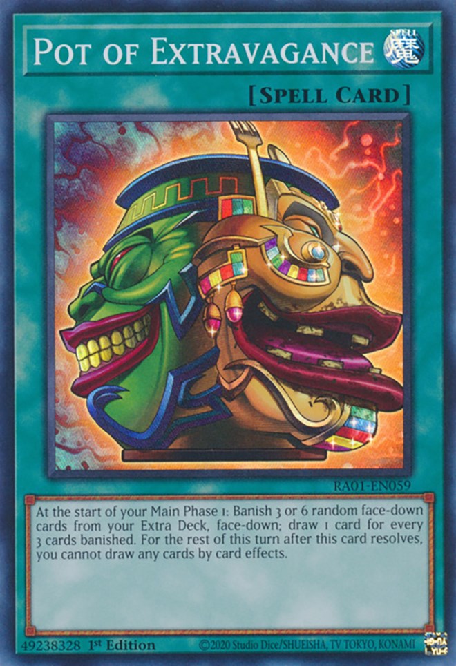 Pot of Extravagance — 25th Anniversary Rarity Collection (RA01-059) Yu-Gi-Oh! card Hauptbild