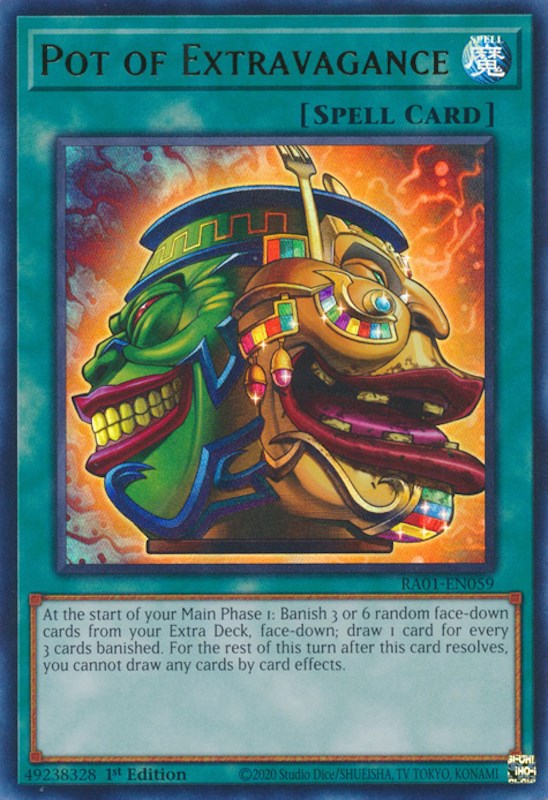 Pot of Extravagance — 25th Anniversary Rarity Collection (RA01-059) Yu-Gi-Oh! card