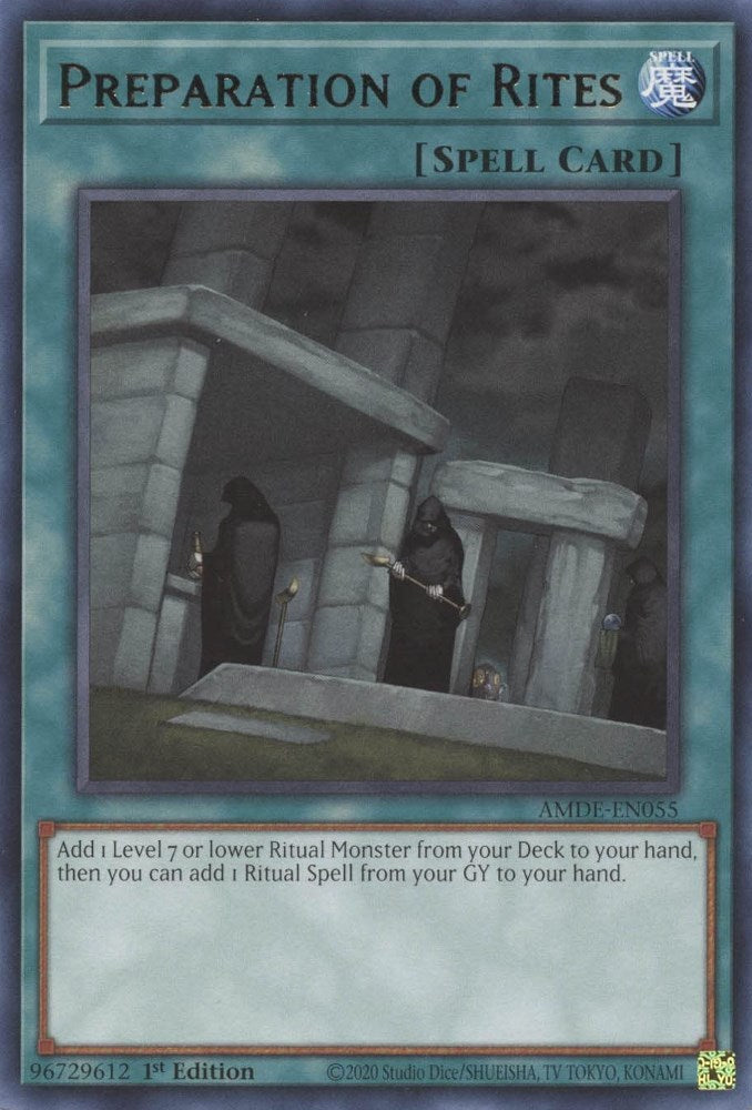 Preparation of Rites — Amazing Defenders (AMDE-055) Yu-Gi-Oh! card Hauptbild