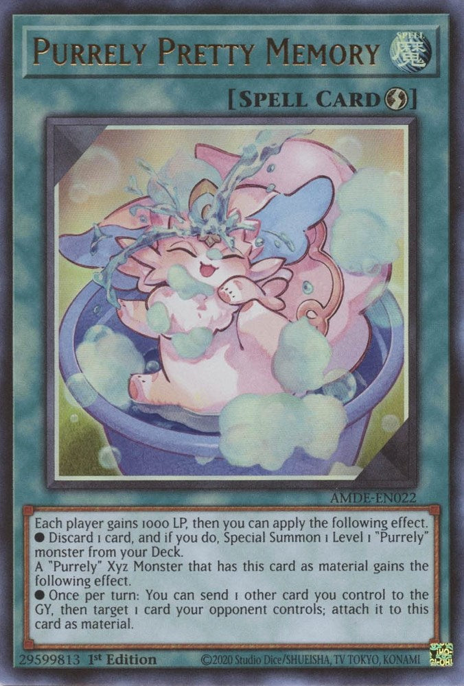 Purrely Pretty Memory — Amazing Defenders (AMDE-022) Yu-Gi-Oh! card Immagine principale del prodotto