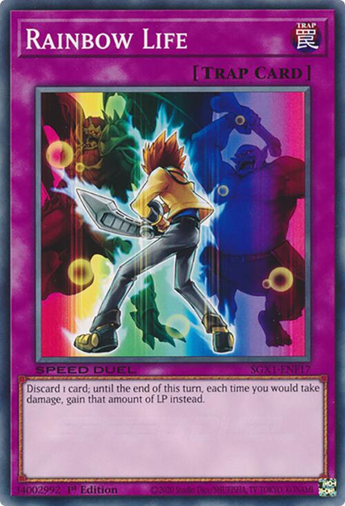 Rainbow Life — Speed Duel GX: Duel Academy Box (SGX1-F17) Yu-Gi-Oh! card Hoofdafbeelding