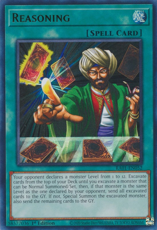 Reasoning — 25th Anniversary Rarity Collection (RA01-052) Yu-Gi-Oh! card