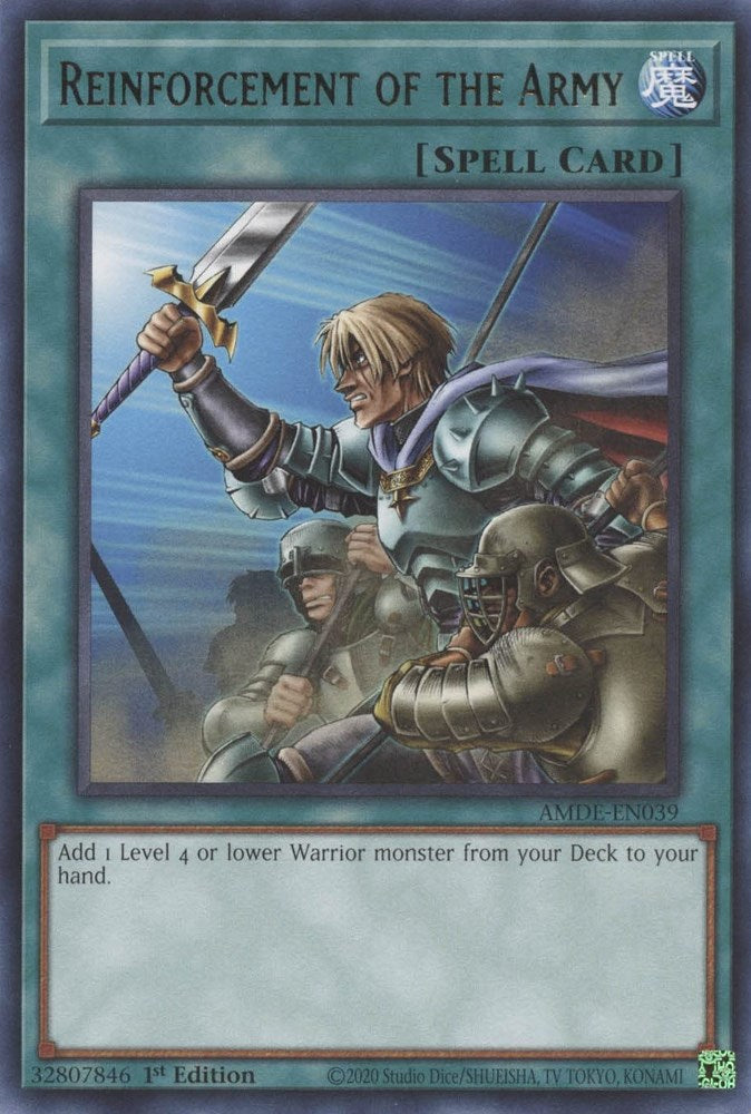 Reinforcement of the Army — Amazing Defenders (AMDE-039) Yu-Gi-Oh! card