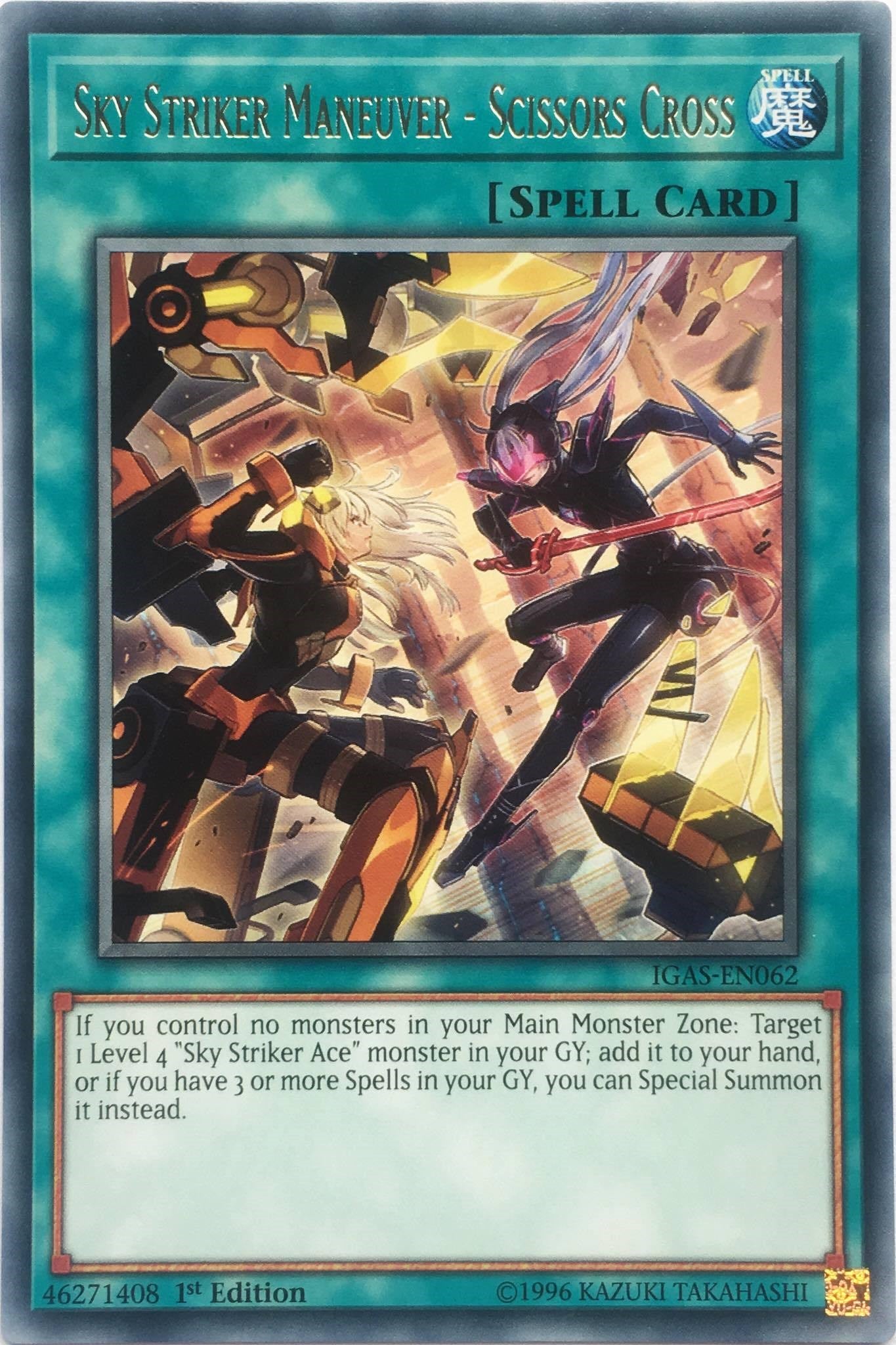 Sky Striker Maneuver - Scissors Cross — Ignition Assault (IGAS-062) Yu-Gi-Oh! card Image principale du produit