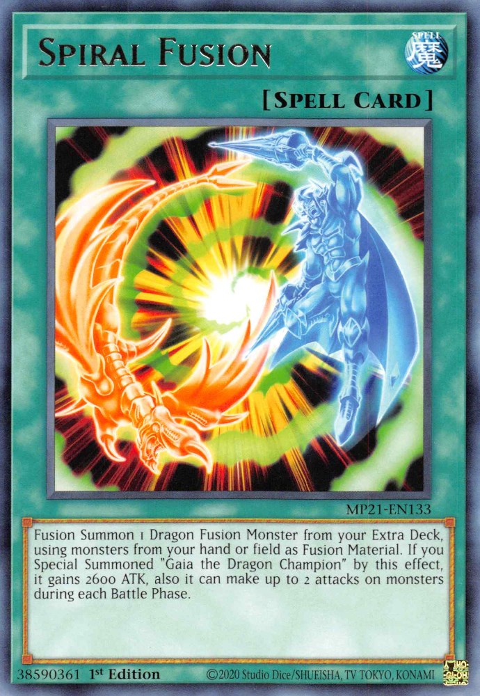 Spiral Fusion — 2021 Tin of Ancient Battles (MP21-133) Yu-Gi-Oh! card